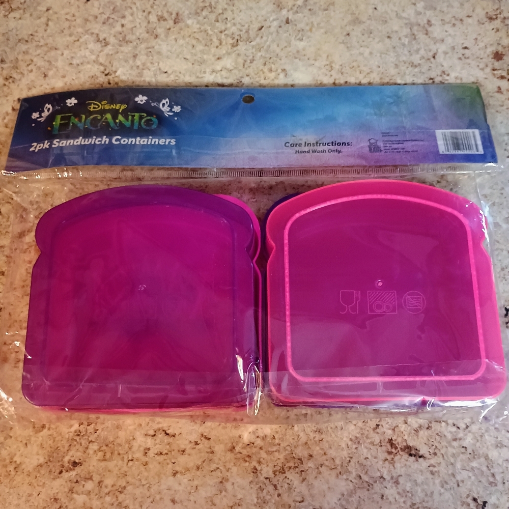 Disney Encanto 2pk Sandwich Containers